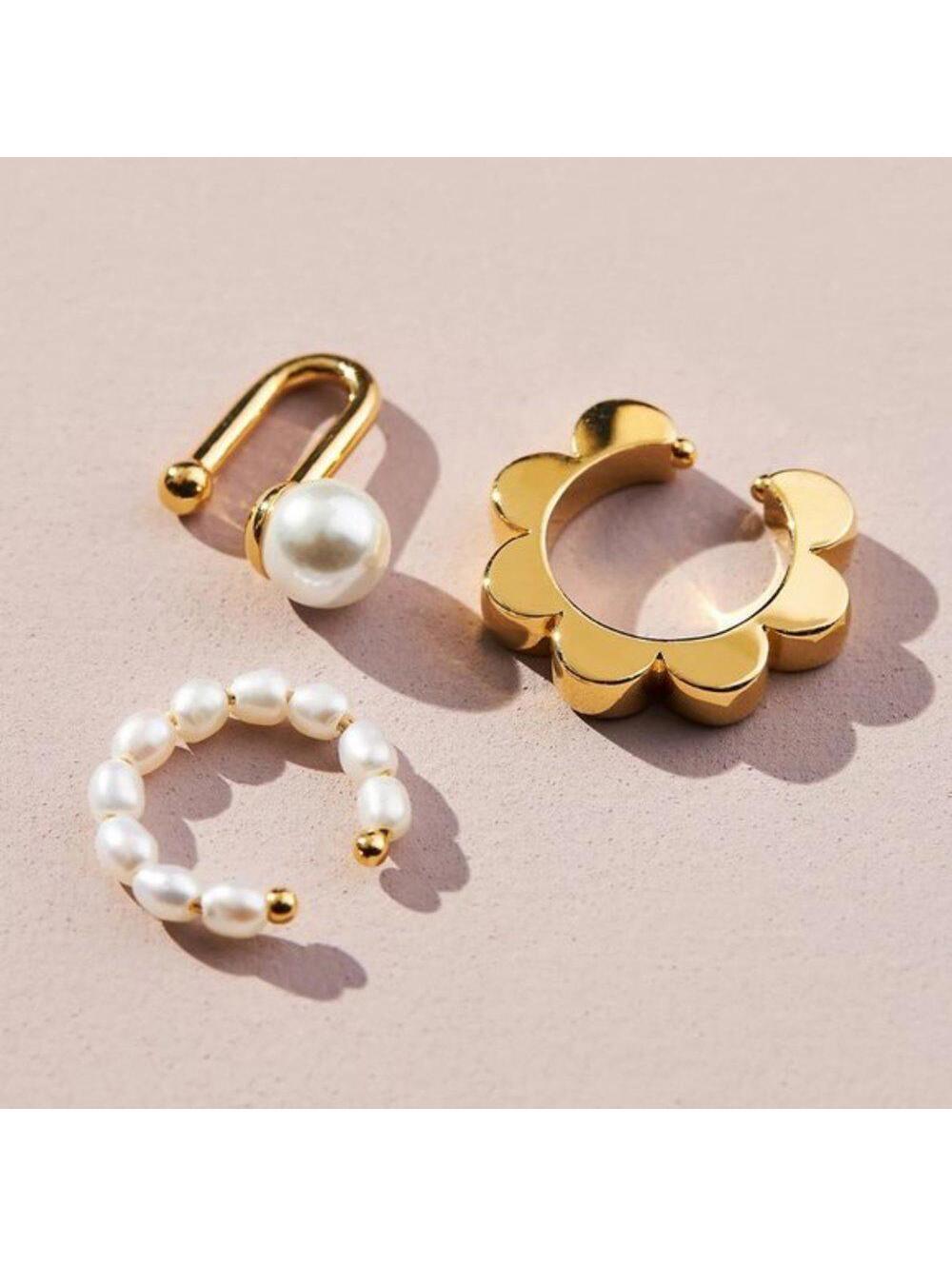 Lele Sadoughi Mixed Ear Cuffs Set